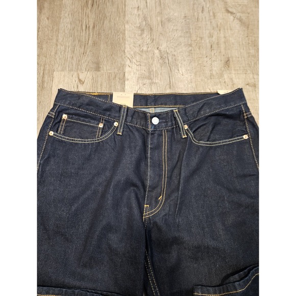 Levi's 514 Straight Fit Jeans Dark Blue Denim Cotton 5-Pocket Men's 36x32 NWT - Picture 8 of 9